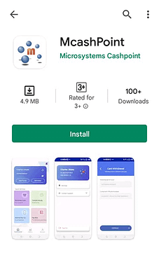 mCashPoint download screen on Google Play Store