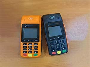 orange and black mcashpoint and cash234 pos