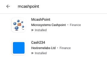 Search for mCashPoint on Google Play
